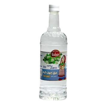 عرق چهل گیاه مشنا ۱ لیتری کاشان
