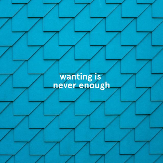 wanting is never enough