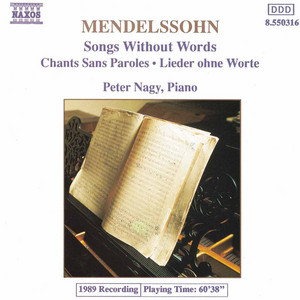 Lieder ohne Worte (Songs without Words), Book 2, Op. 30: No. 7 in E-Flat Major, Op. 30, No. 1, MWV U103