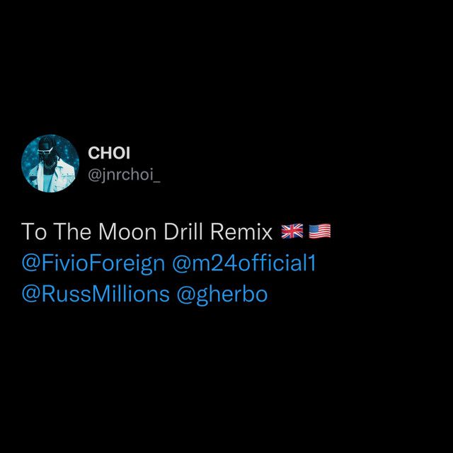 TO THE MOON (feat. Fivio Foreign, Russ Millions & Sam Tompkins) - Drill Remix